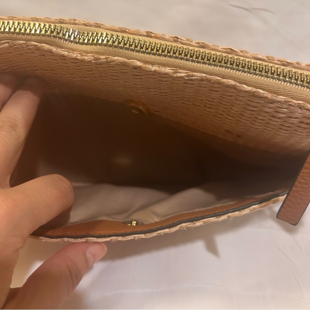 Nanette Lenore women’s beige shoulder basketweave‎ bag - Picture 8 of 12